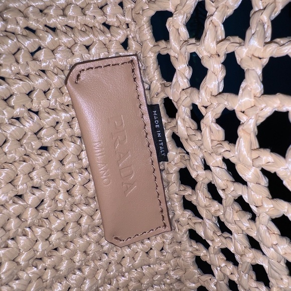 ❌❌SOLD! New Prada Raffia Small Tote - Picture 6 of 10